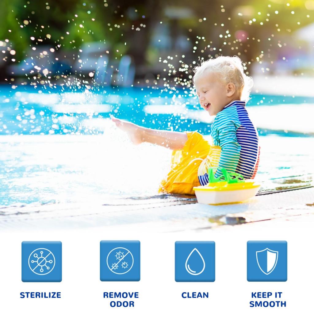 Moonspry Sparkling Pool Cleaning Tablets For Clean Water Clarity And Stain Elimination