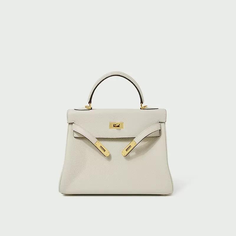 First layer cowhide high quality lychee pattern women's bag shoulder crossbody handbag