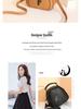 2024 Fashion Women's Small Round Crossbody Bag with Cute Pendant