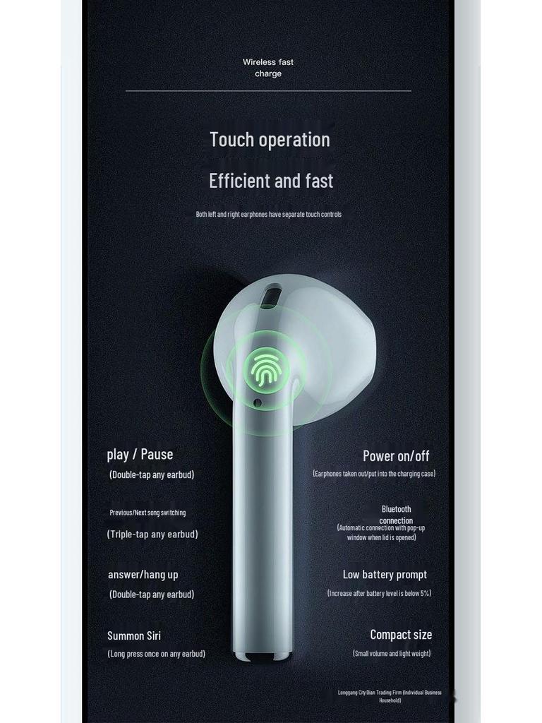 Second-Gen True Wireless In-Ear Sport Earphones with Noise Cancelling & Long Battery Life, Compatible with Apple, Android & Huawei.