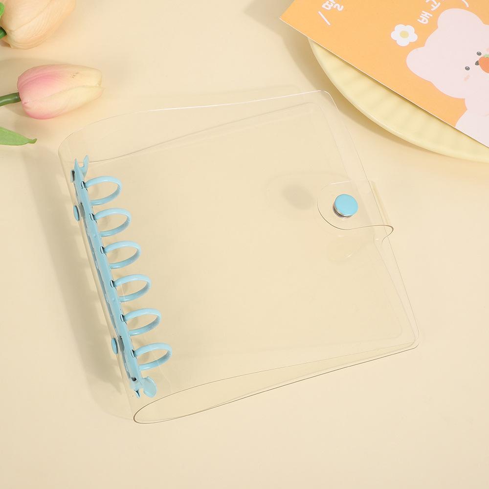 Wide A7 Loose Leaf DIY Document Bag Binder PVC Storage Pocards Collect Book Diary Agenda Planner DIY Cover Album