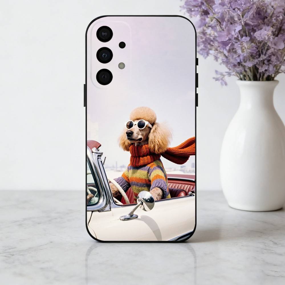 F-Funny A-Animal D-Dog-G  Phone Case For Samsung Galaxy A73,A72,A71,A70,A53,A52,A51,Soft Silicone Black Cover
