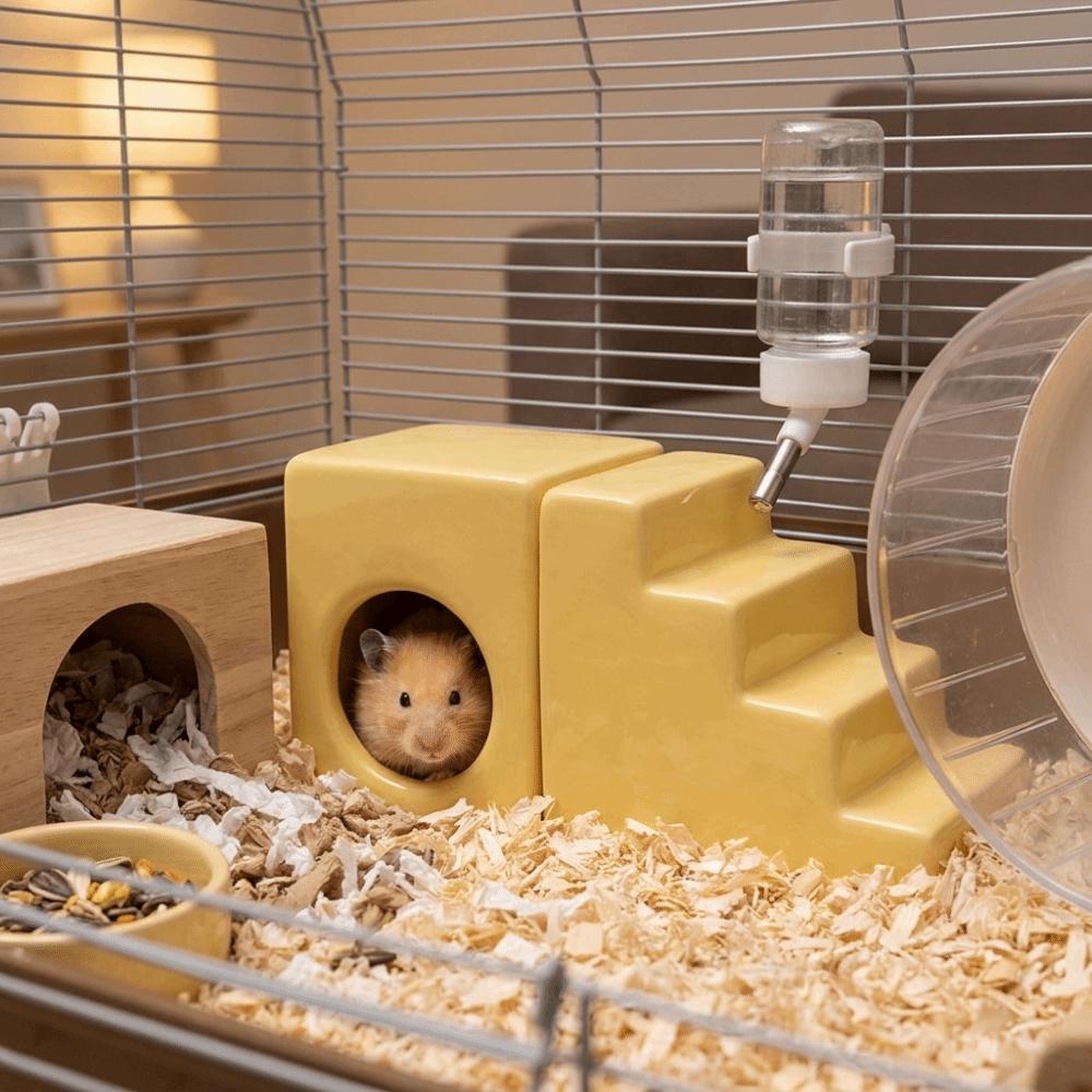 Smooth Hamster House Cooling Small Pet Climbing Ladder Pet Accessories Cooling Nest for Guinea Pig