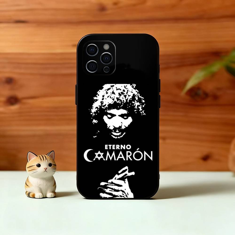 Singer Camaron D-De L-La I-Isla Phone Case For iPhone 17,16,15,14,13,12,11 Plus,Pro Max,XS,Soft Silicone Black Cover