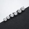 D Color 2 Carat Moissanite Stud Earrings, 18k Gold-plated S925 Sterling Silver for Women