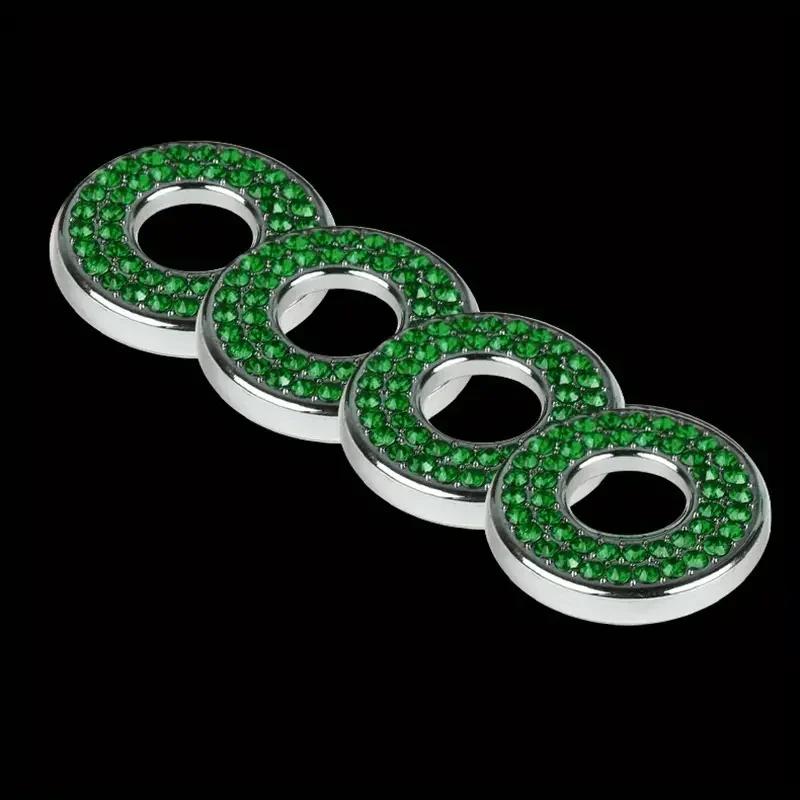 4ks Šrouby dveří auta Kryt kolíku zámku dveří Diamantové Auto Dekorační Lišty Prsten Nálepka pro Mercedes-Benz C Class C200L GLC260 C260L