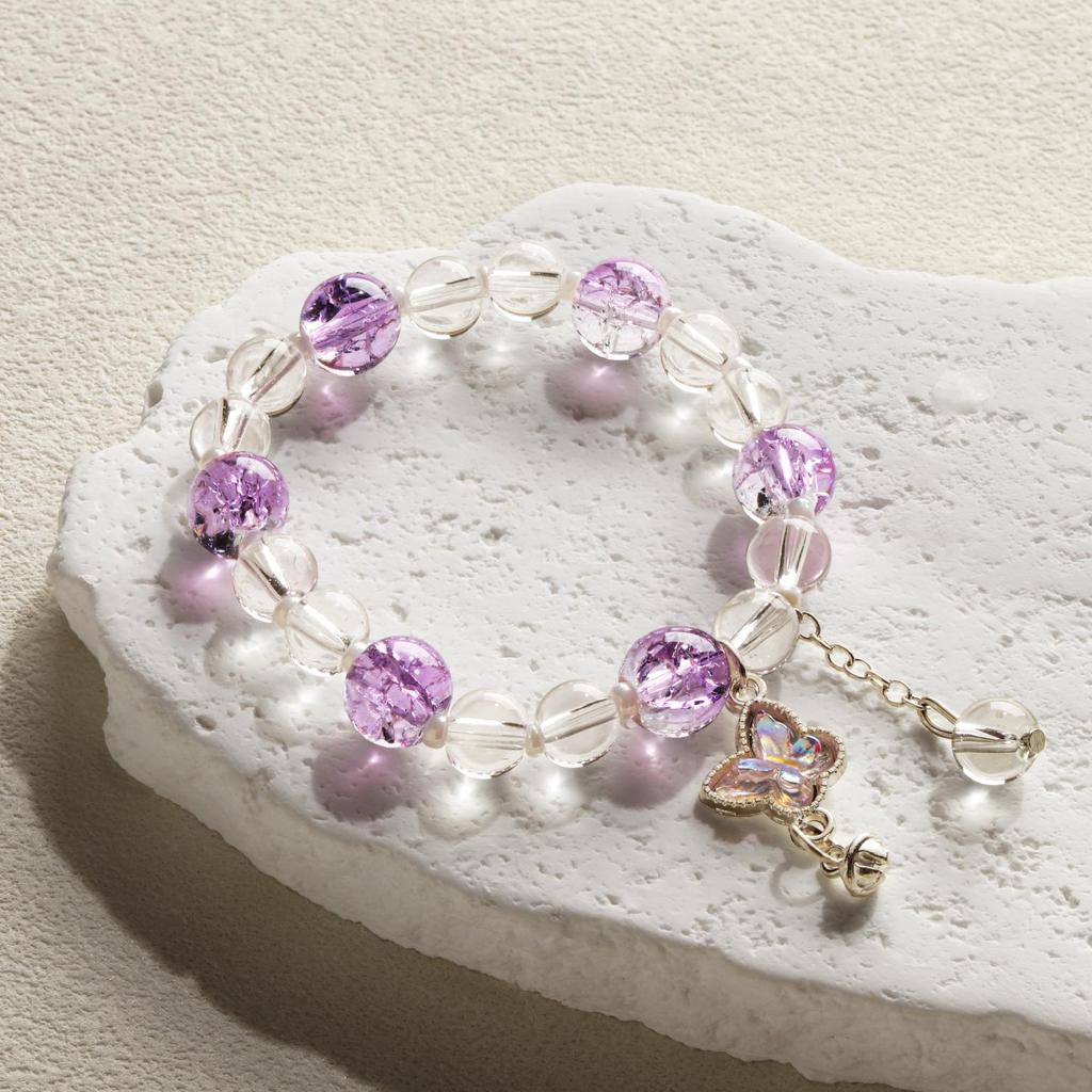 Mori Style Starry Sky Crystal Butterfly Bracelet - Elegant, Versatile Fairy Design for Women and Best Friends