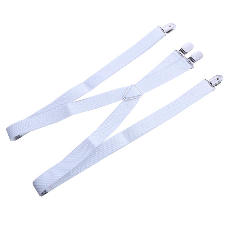 Suspenders Men Adjustable Elastic X Back Pants Women Suspender for Trousers 2.5CM Width 4 Clips Adjustable Elastic Back Braces