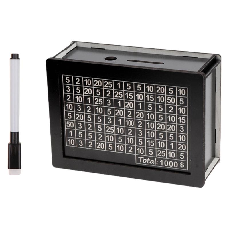 

Classical Piggy Banks for Coin and Bill Handcrafted Wood Saving Container with Smooth Finishes Large Capacity