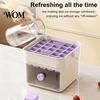 Odor Resistant Ice Tray 2-In-1 Tray, Maker And Storage Bin Set, Large Capacity 25-Cell Portable Box One-Click Easy Release Cube Maker, for Camping