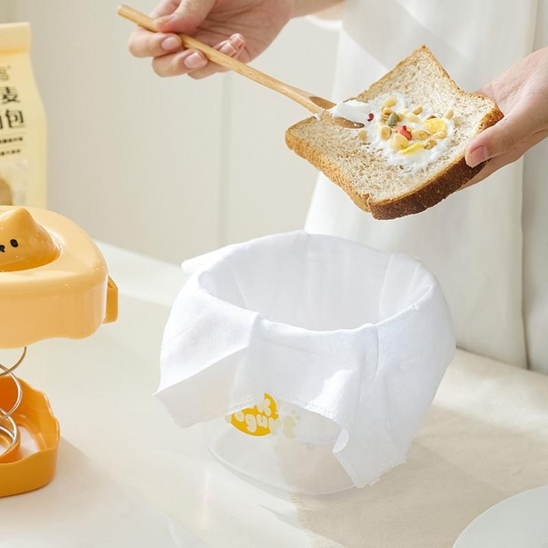 Multifunkční nástroj na cezení jogurtu pro snadné oddělení syrovátky a hladkou texturu domácího jogurtu