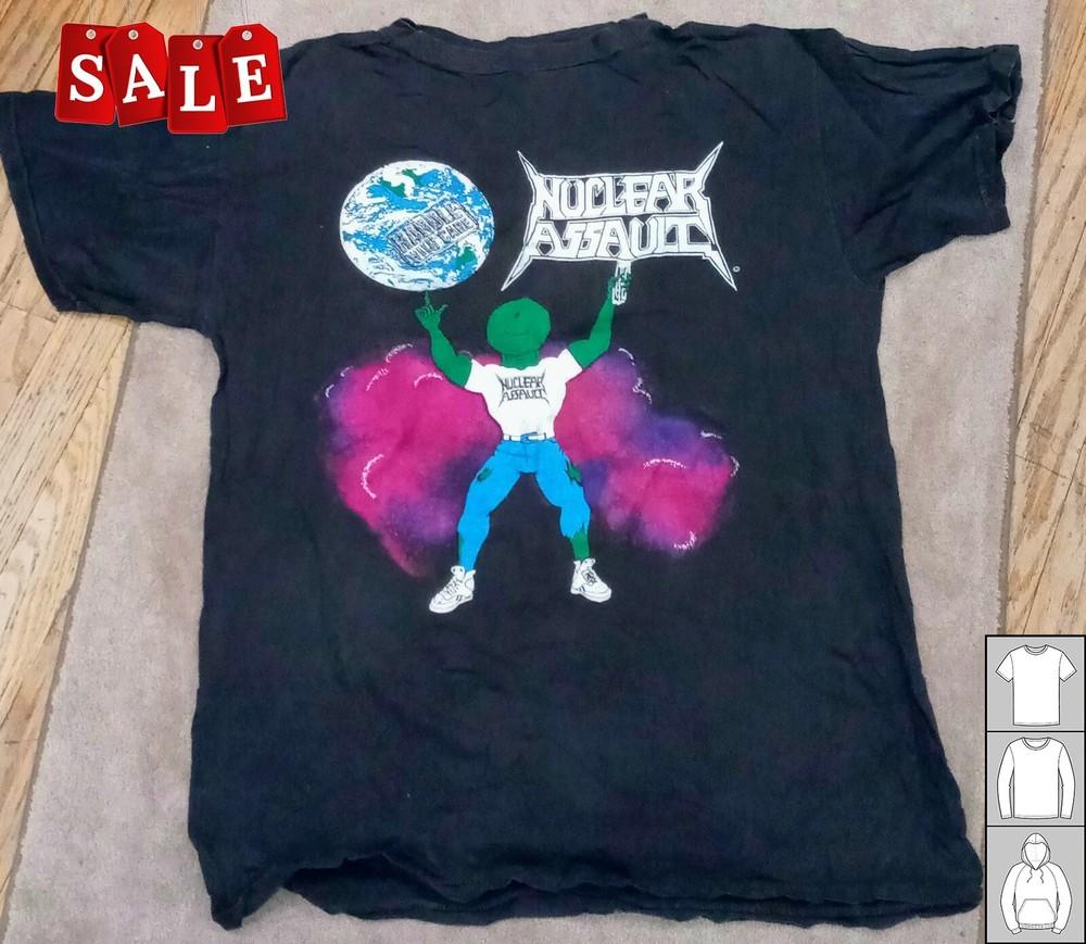 New Vintage NUCLEAR ASSAULT 1990 Gift For Fans Unisex S5XL Shirt BI287 Unisex T-Shirt XXXL