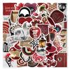 10/30/50pcs Ins Style Retro Y2K Russian Aesthetic Stickers Cool Cartoon Decals DIY Luggage Notebook Phone Guitar Sticker Packing