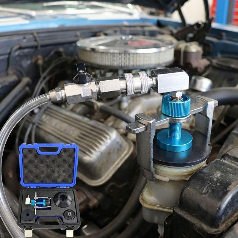 Blue & Black Case Brake Clutch System Universal Adapter Bleeder Tool Master Cylinder Adapter Kit Adapter Kit Durable