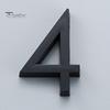 Modern 3D House Numbers Heavy Duty Rust-proof Simple Installation Modern House Address Numbers for Outside Home Front Door