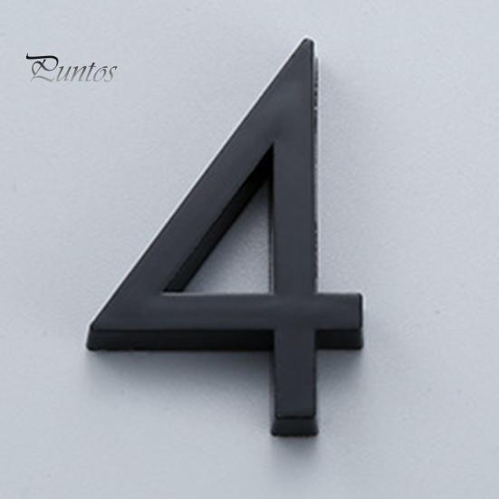 Modern 3D House Numbers Heavy Duty Rust-proof Simple Installation Modern House Address Numbers for Outside Home Front Door