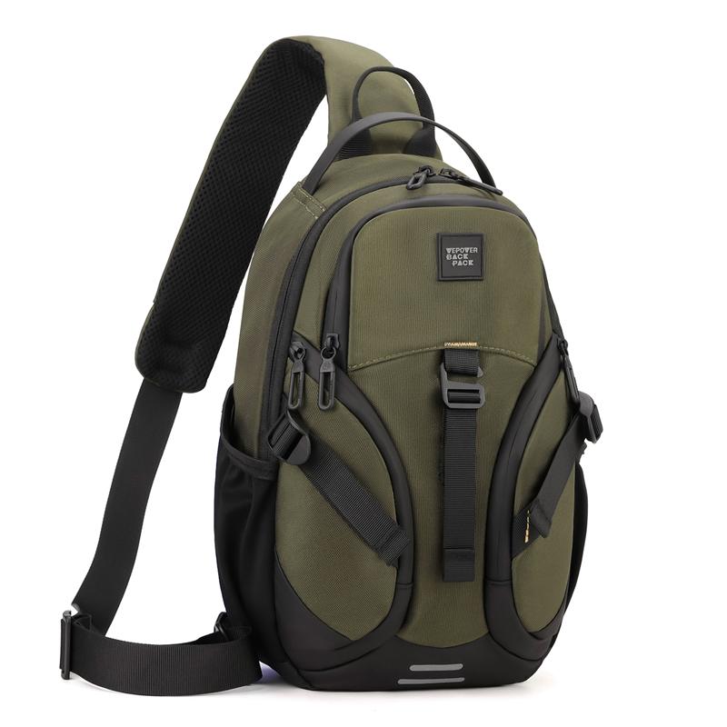 New Fashion Men's Chest Bag Multifunction Outdoor Climbing Riding Bag Pack Male Fanny Pack Causal Phone Bag Student Shoulder Bag
