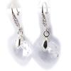 Les Trésors De Lily [K1092] - Crystal White 'Mineralia' Designer Earrings