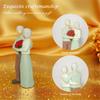Resins Decorative Statue Commemorates Special Anniversaries Romantics Loving Elderly Couple Sculpture for Valentines Day