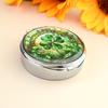 Alloy Jewelry Case With Mirror And Medicine Compartment For Daily Essential Spacious Pills Storage Container