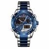 Men's Waterproof Luminous Running Alarm Clock Watch