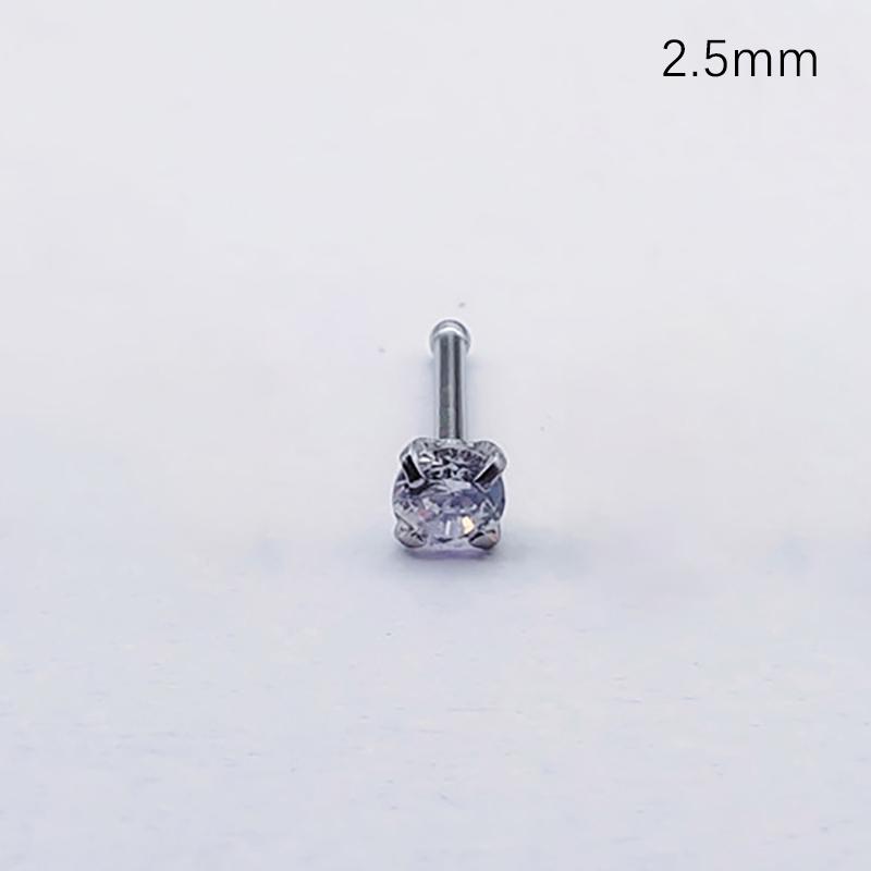1Pcs Titanium Steel Zircon Stud Earrings For Women Girls Party  Fine Jewelry Gift