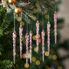Creative Christmas Acrylic Snowflake Ornament Crystal Clear Icicle Christmas Tree Pendants Holiday Winter Party Hanging Ornament