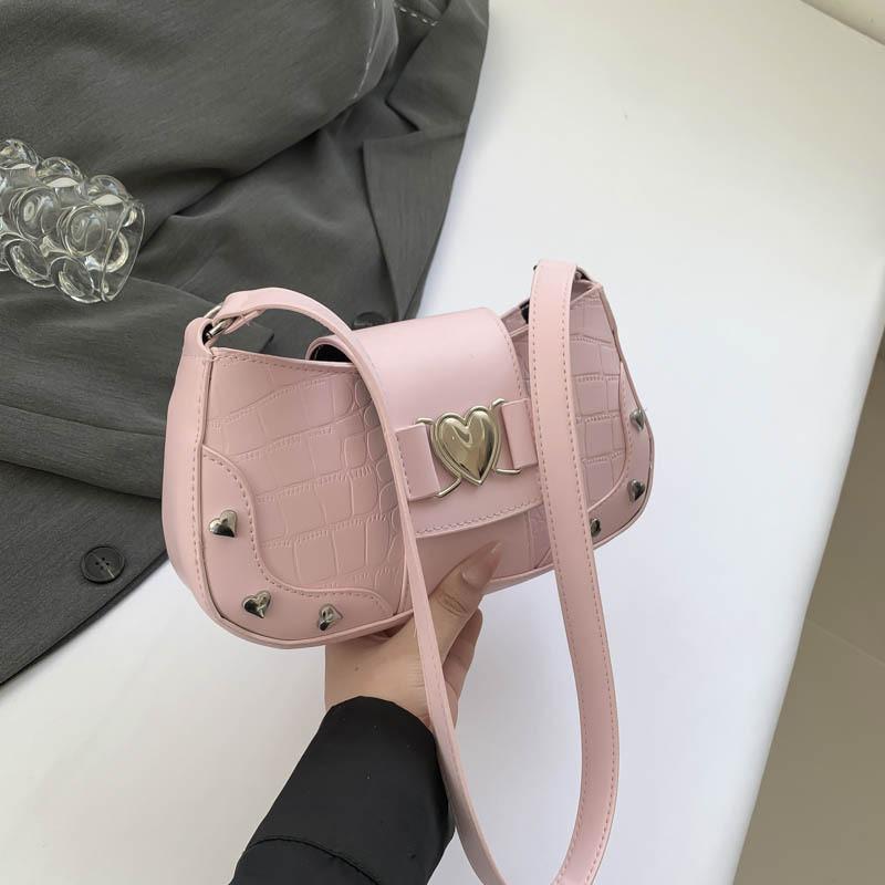 Chic Street Style Pu Material Women's Shoulder Bag 2024 Summer New Design With Magnetic Closure