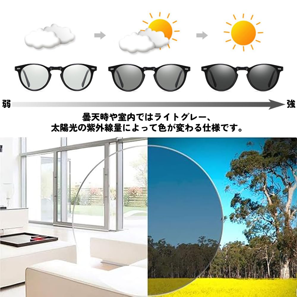 Shanado Sunglasses for Men and Women, Polarized, Photochromic, Color-Changing, UV400 Protection, Stylish, Ultra-Lightweight, Color-Changing Lenses,