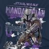 Star Wars: The Mandalorian Unisex Adult Graffiti T-Shirt