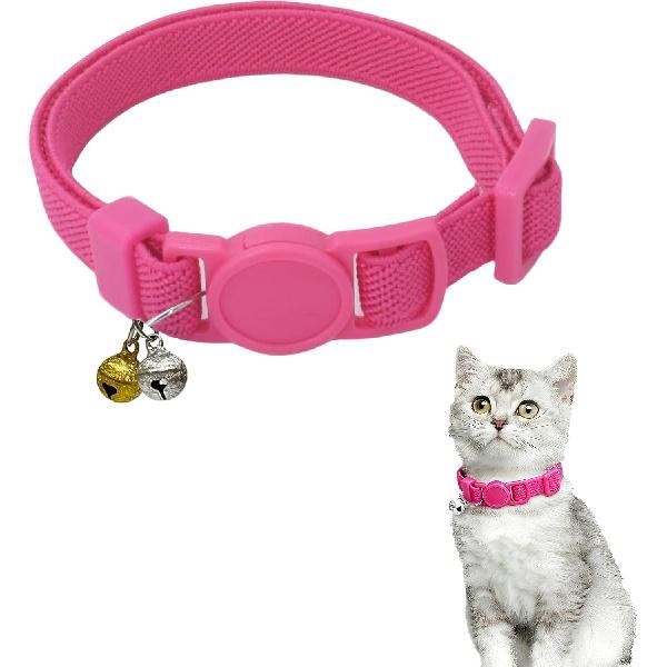 Breakaway Cat Collar with Bell, Safety Buckle Kitten Collar, Elastic Strech Quick Release, Adjustable Lightweight Collars for Girl Boy Cats, Pet