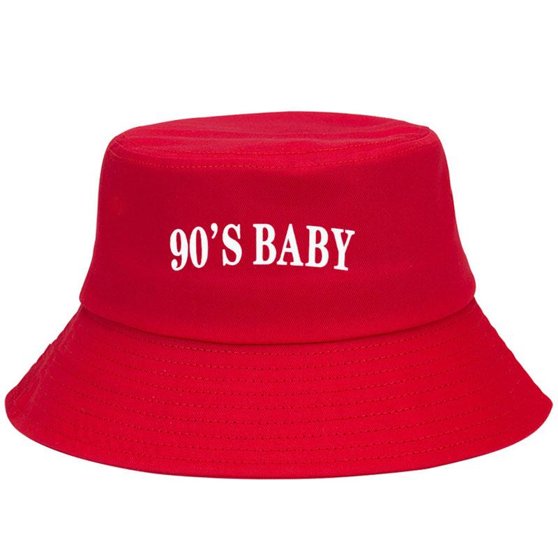 

Cotton Bucket Hat Number Print Fishing Cap Unisex for Men Women Y2K Street Fashion Summer Sun Protection Casual Outdoor Caps красный