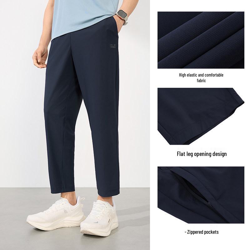 361 Men's Versatile Nine-Point Sports Pants - Loose Fit, Spring/Summer Commuter Casual Fitness Woven Pants