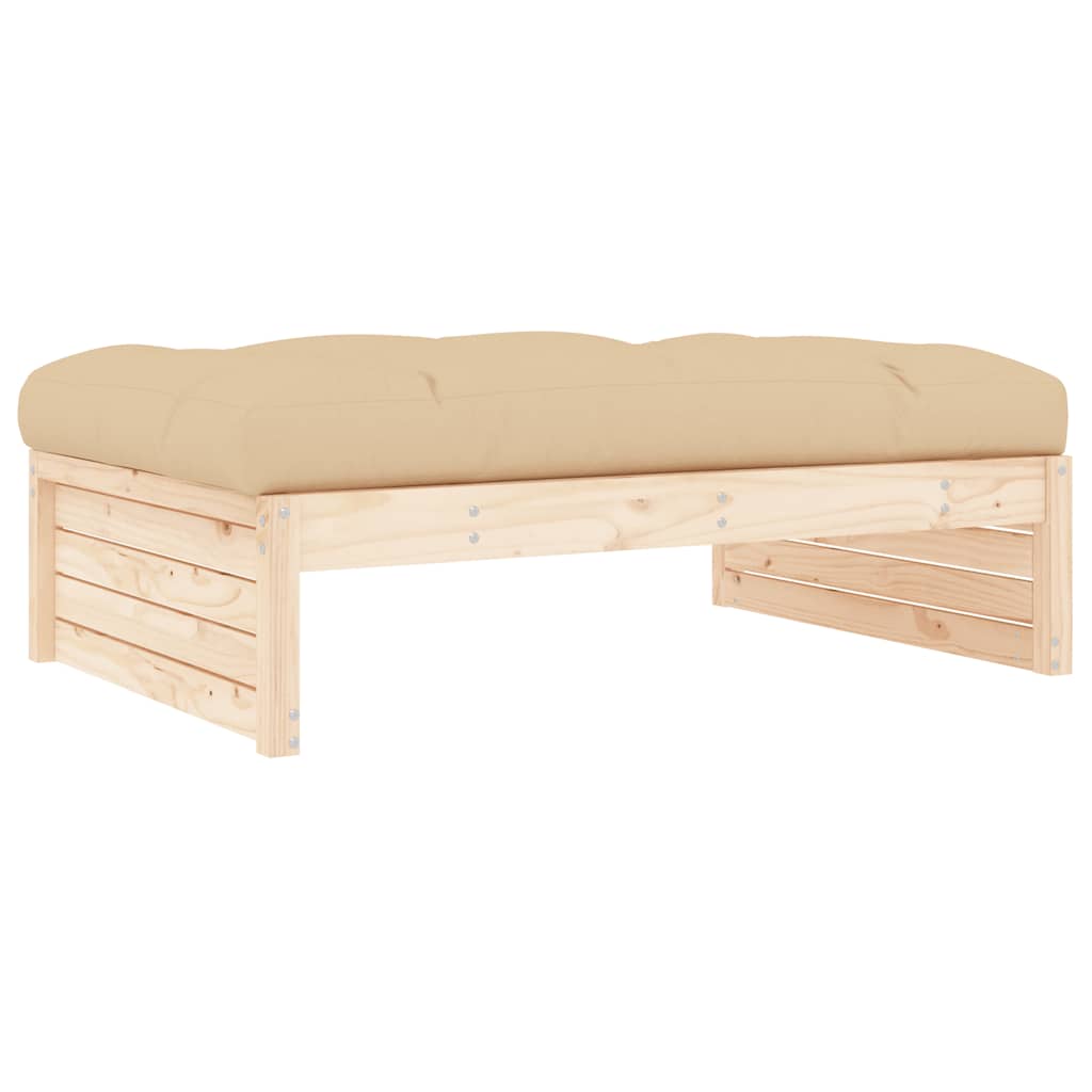 Garden Stool 120 x 80 cm Solid Pine Wood