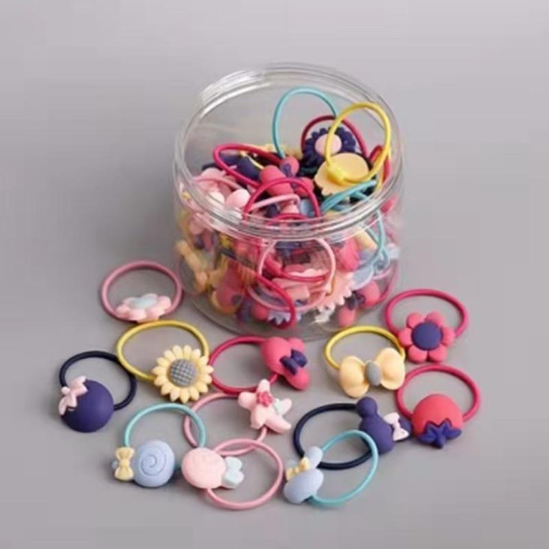 

40 шт. разноцветных резинок для волос для маленьких девочек, маленькие веревки для волос, эластичные резинки для волос для малышей, мягкие резинки для волос, держатели для косичек 40pcs