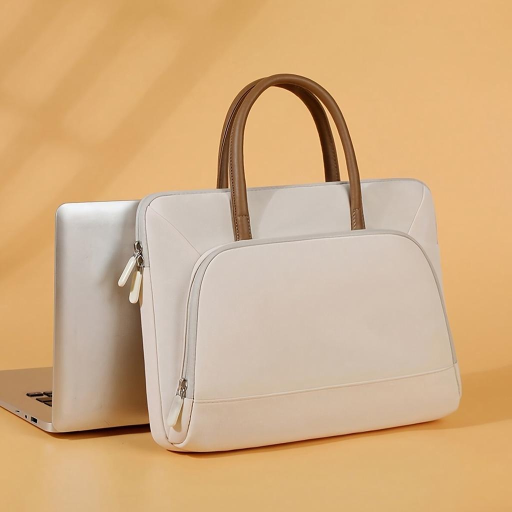 1pc Shoulder Portable Laptop Bag, Conference Portable Briefcase