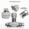 Hydraulisches Steuerventil für Baggeranbaugeräte Reparatur, Silberfarbe.