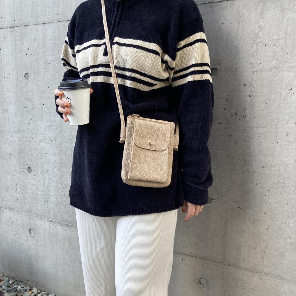 [mauve] Women's Lightweight, Stylish, Compact Smartphone Shoulder Bag with Front Flap Pocket and Zipper, Perfect for Travel and Outings (Camel)