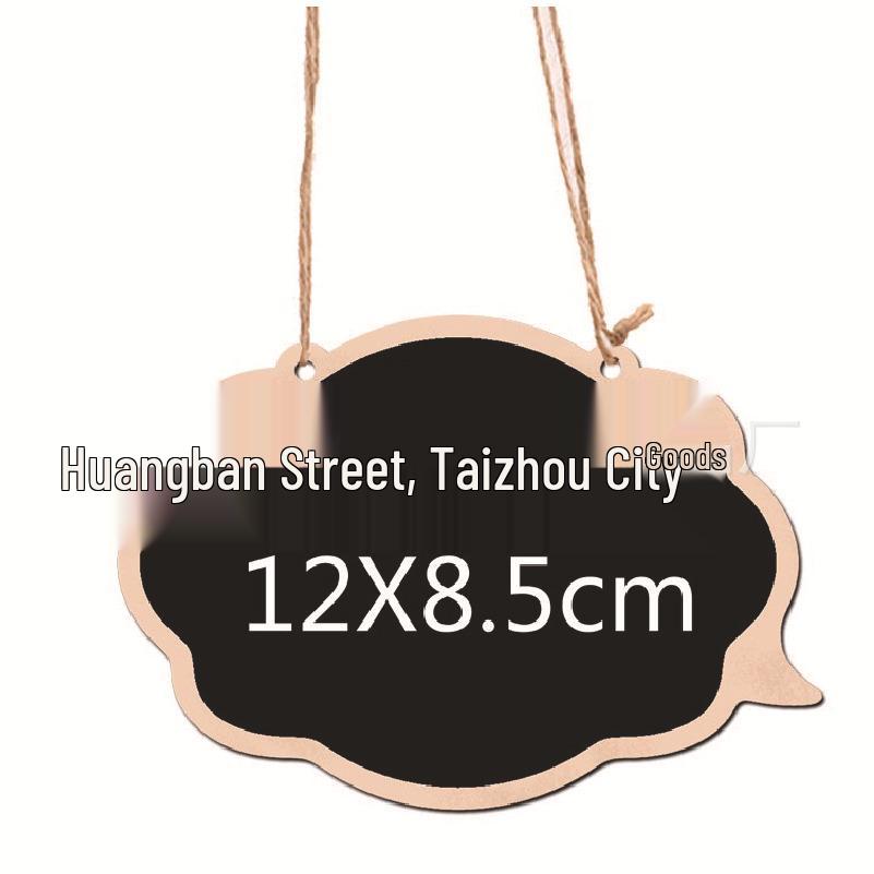 Double-Sided Rustic Chalkboard Pendant Ornament Sign for Weddings and Birthdays