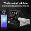 Universal 7 Inch Flip Out Car Stereo 1 Din Car Radio Wireless Carplay Android Auto WIFI GPS Navigation Retractable HD Screen