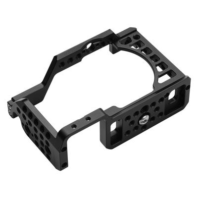 Kamerakäfig-Rig aus Aluminiumlegierung mit Kaltschuhhalterung ARRI-Lokalisierungsloch 1/4 3/8 Gewindelöcher