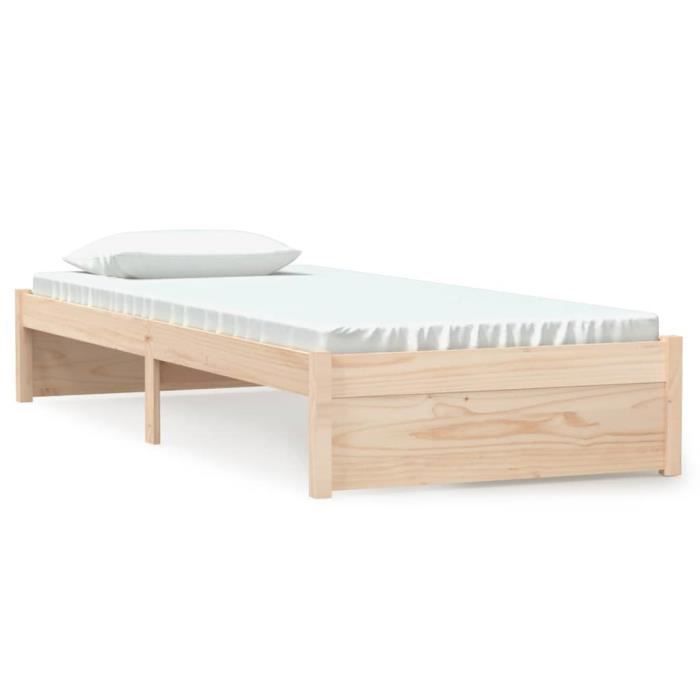 VidaXL Bed Frames Solid Wood 75x190 Cm Small Single 814909