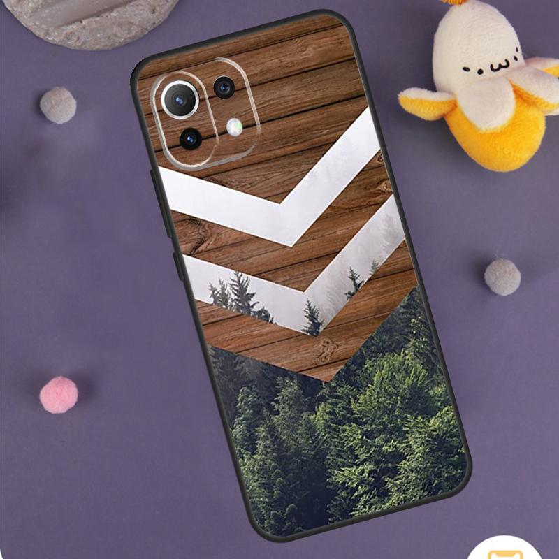 Forest Geometry Wood Nature Case For Xiaomi 15 Ultra 14 13T 14T 15T 17 Pro Max POCO F8 Ultra F5 F6 F7 X5 X6 X7 Pro Cover