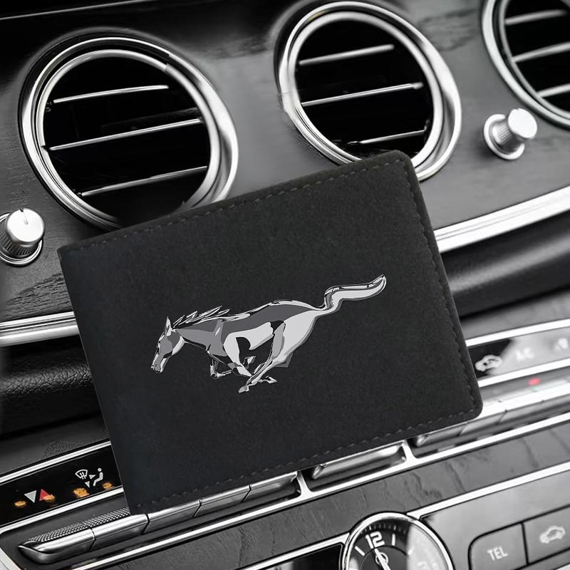 Car Driver License Cover Suede Anti-Fur Car Driving Documents For Ford Mustang Universal Big Size Mustang Shelby GT Car Accessories