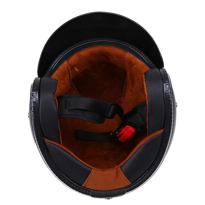 Motorcycle Helmet Vintage Open Face Helmet Motorcross Dirt Bike Casque Homme Winter Warming Casco Moto Accessories