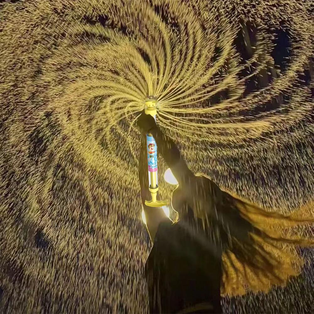 Feuerwerk-Wasserspritzer mit Feuerwerk-Effekt Drehender Sprühkopf Ausziehbares Design für Pool Strand Hinterhof Spaß Kinder Erwachsene Sommer To C7K1