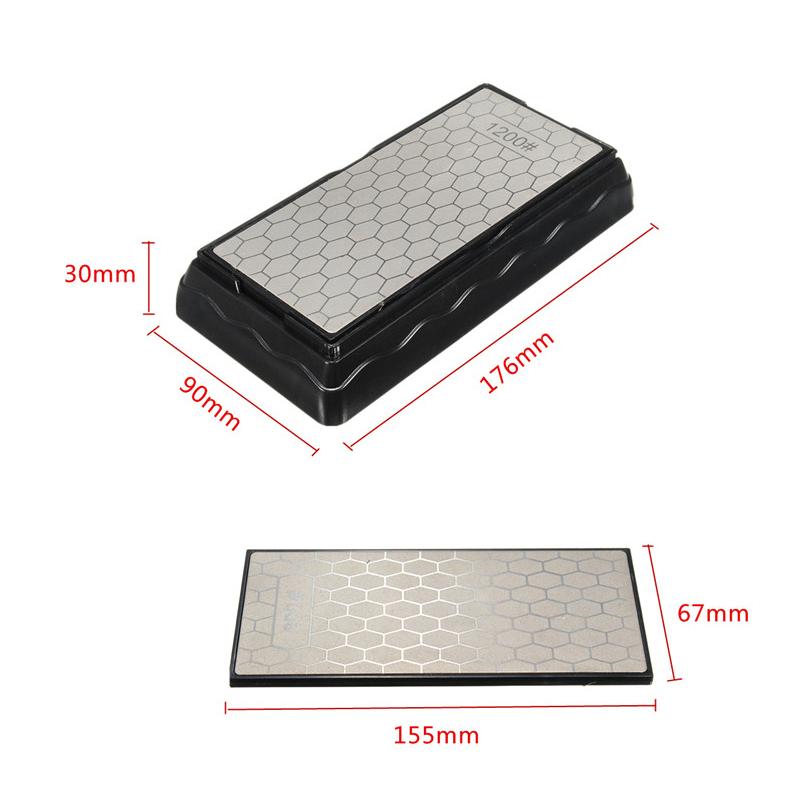 Double-Side Base Diamond Sharpening Stone Whetstone Knife Kitchen Grit Chef Knife Grinding 400/600/1000/1200 Grit Sharpener