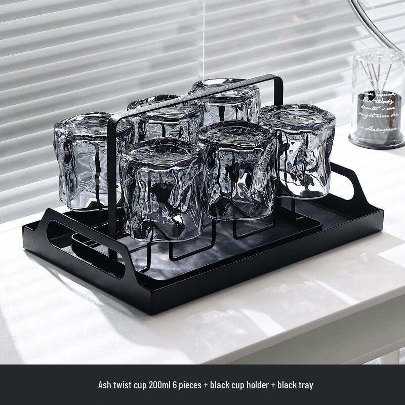 Naicraft Elegant Twisted Heat-Resistant Glass Cup Set