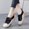 Summer Korean-Style Women's Hollow Velcro Sneakers - Soft, Trendy, and Perforated Design.