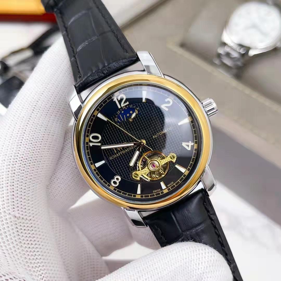 Механические часы с ремнем, мужские классические роскошные деловые часы